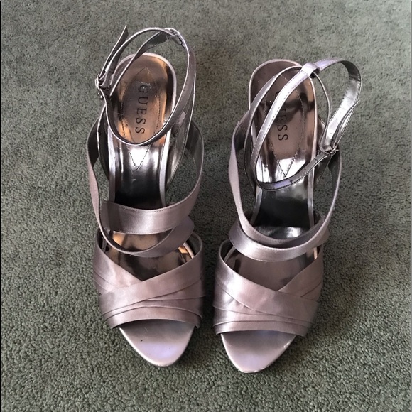 Guess Shoes - Ladies Beautiful Satin GUESS Heels EUC